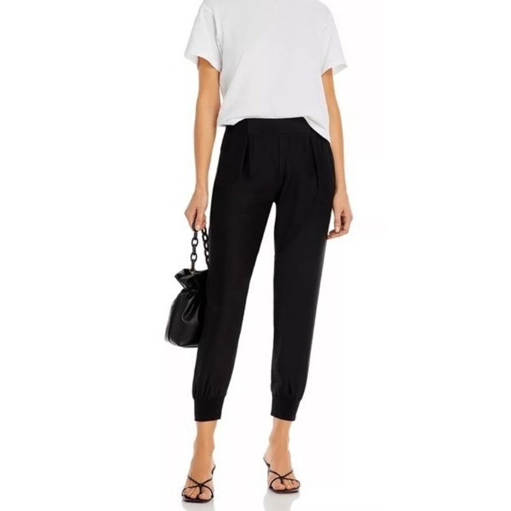 ATM Anthony Thomas Melillo Pants Women Small Black French Terry Joggers‎ Lounge